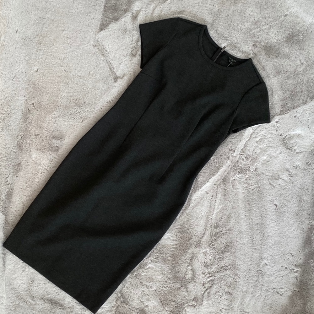 Ann Taylor petite charcoal dress